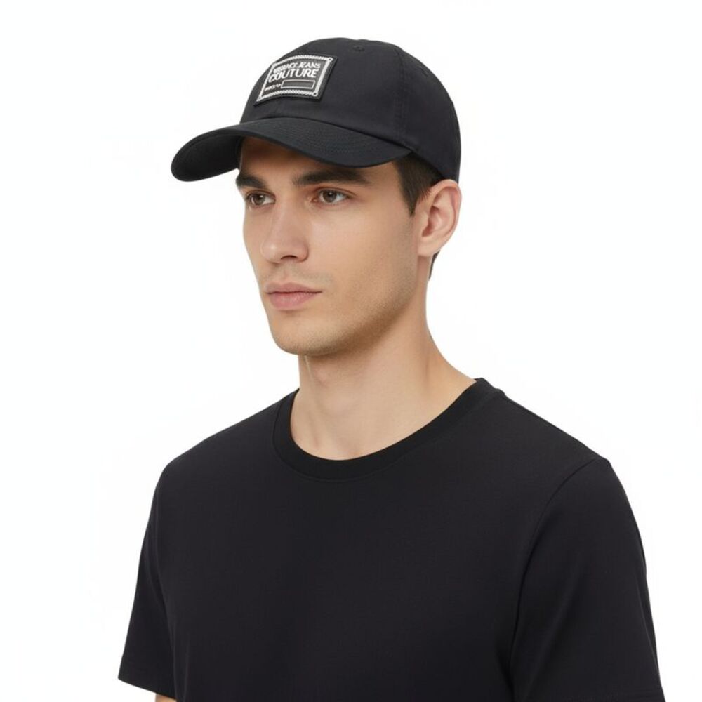 Versace Jeans Couture Black Signature Baseball Cap